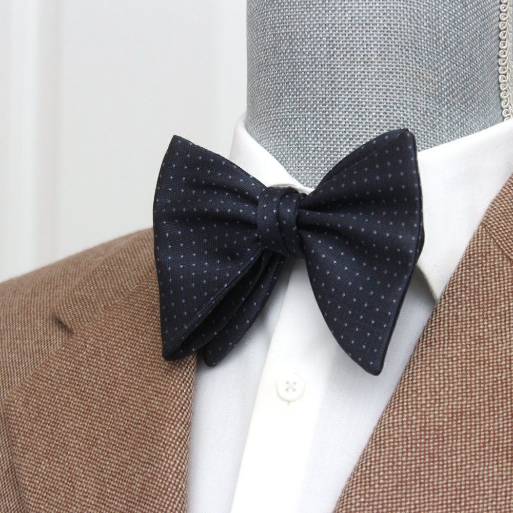 Men's Self tied Bow Tie Silk Big Butterfly Bow tie S542‎ Christmas Gift